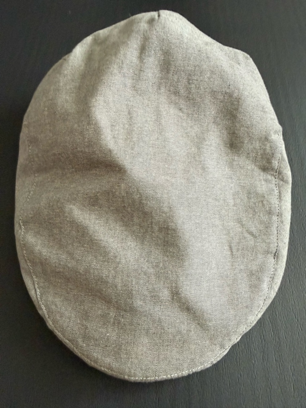 Brixton Classic Gray Linen Flat Cap
